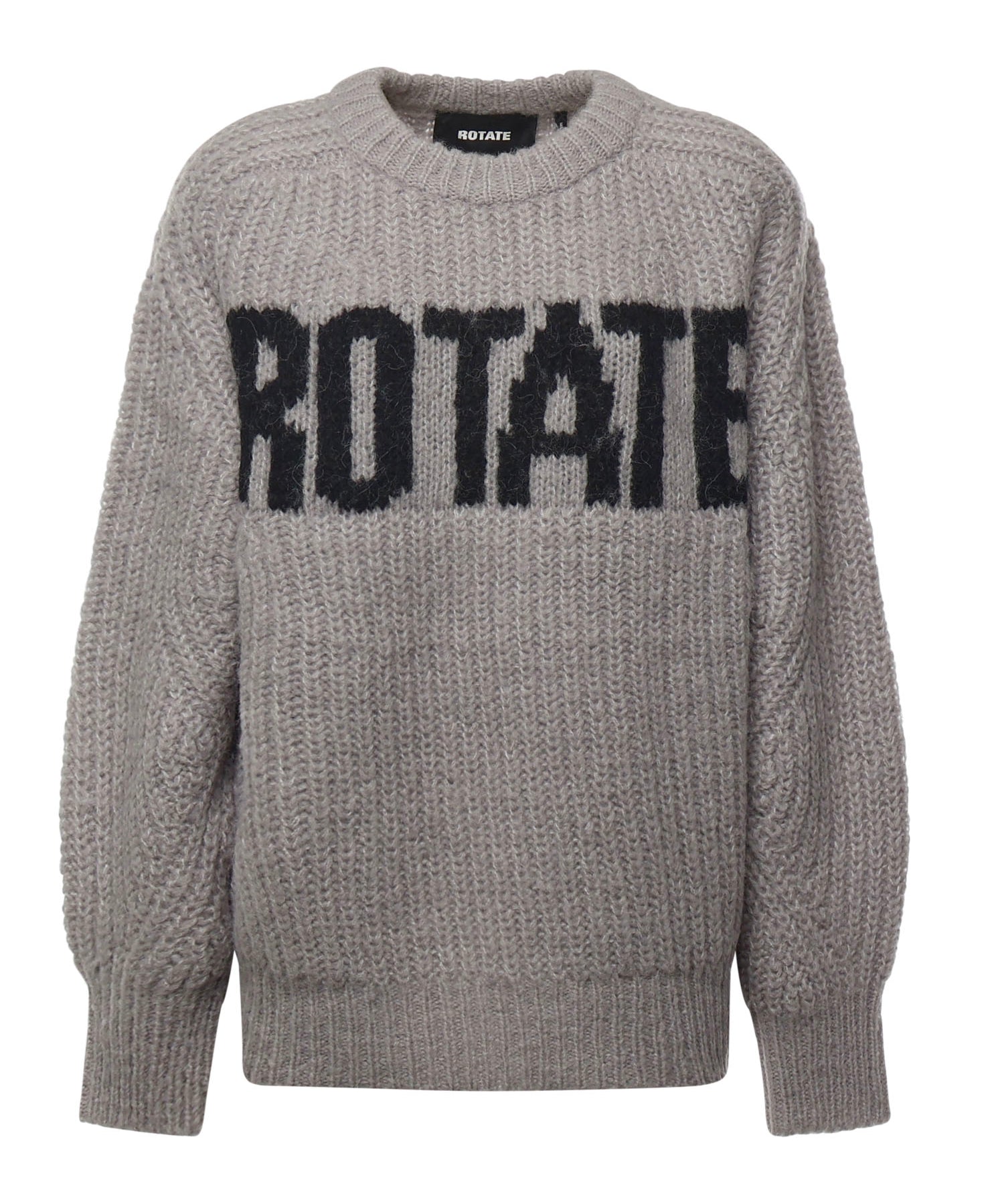 Maglione in misto lana con logo lavorato a maglia 114641 039 ROTATE 