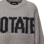 Maglione in misto lana con logo lavorato a maglia 114641 039 ROTATE 