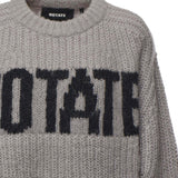 Maglione in misto lana con logo lavorato a maglia 114641 039 ROTATE 