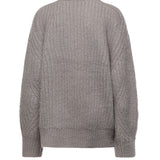 Maglione in misto lana con logo lavorato a maglia 114641 039 ROTATE 
