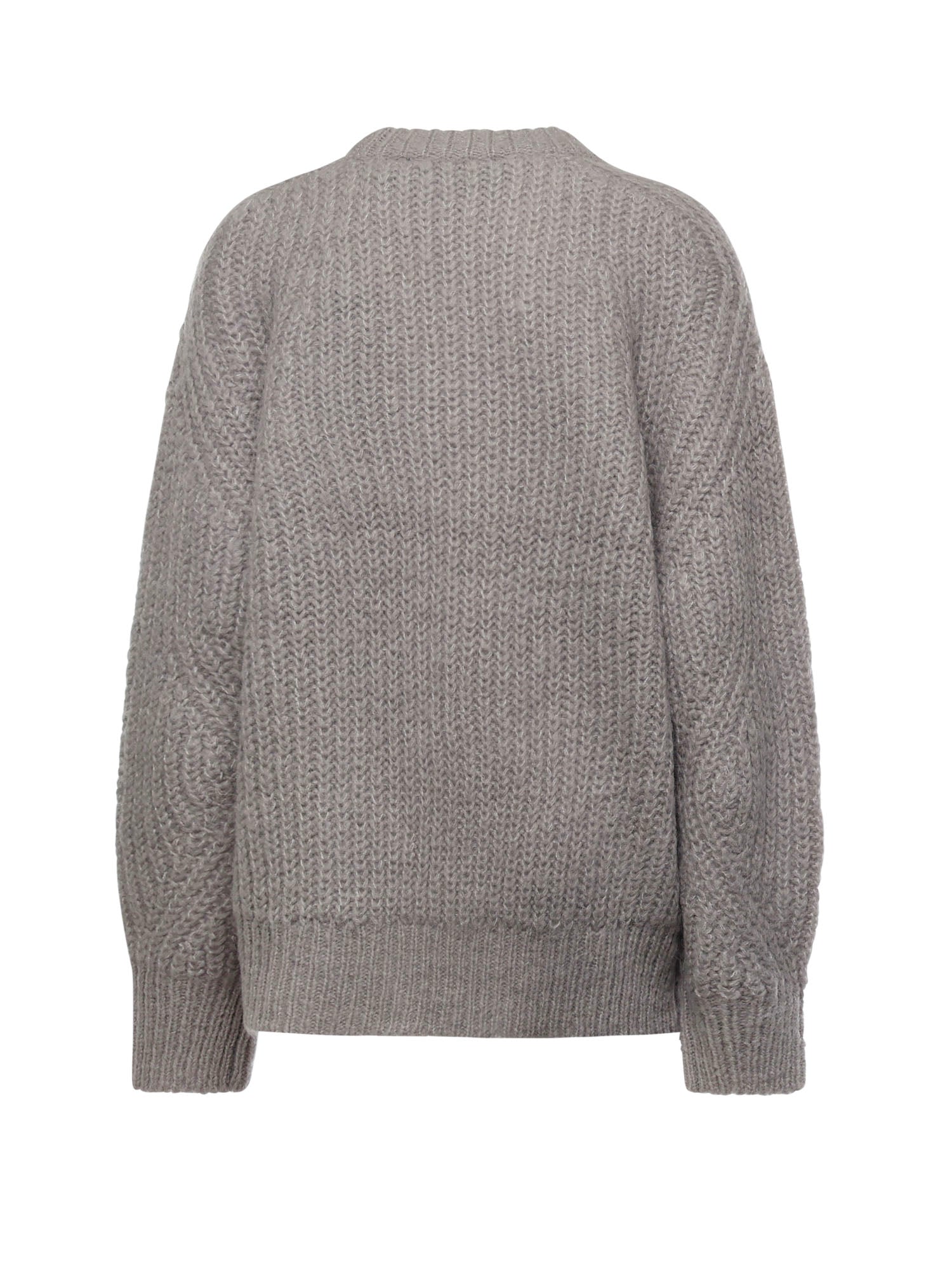 Maglione in misto lana con logo lavorato a maglia 114641 039 ROTATE 