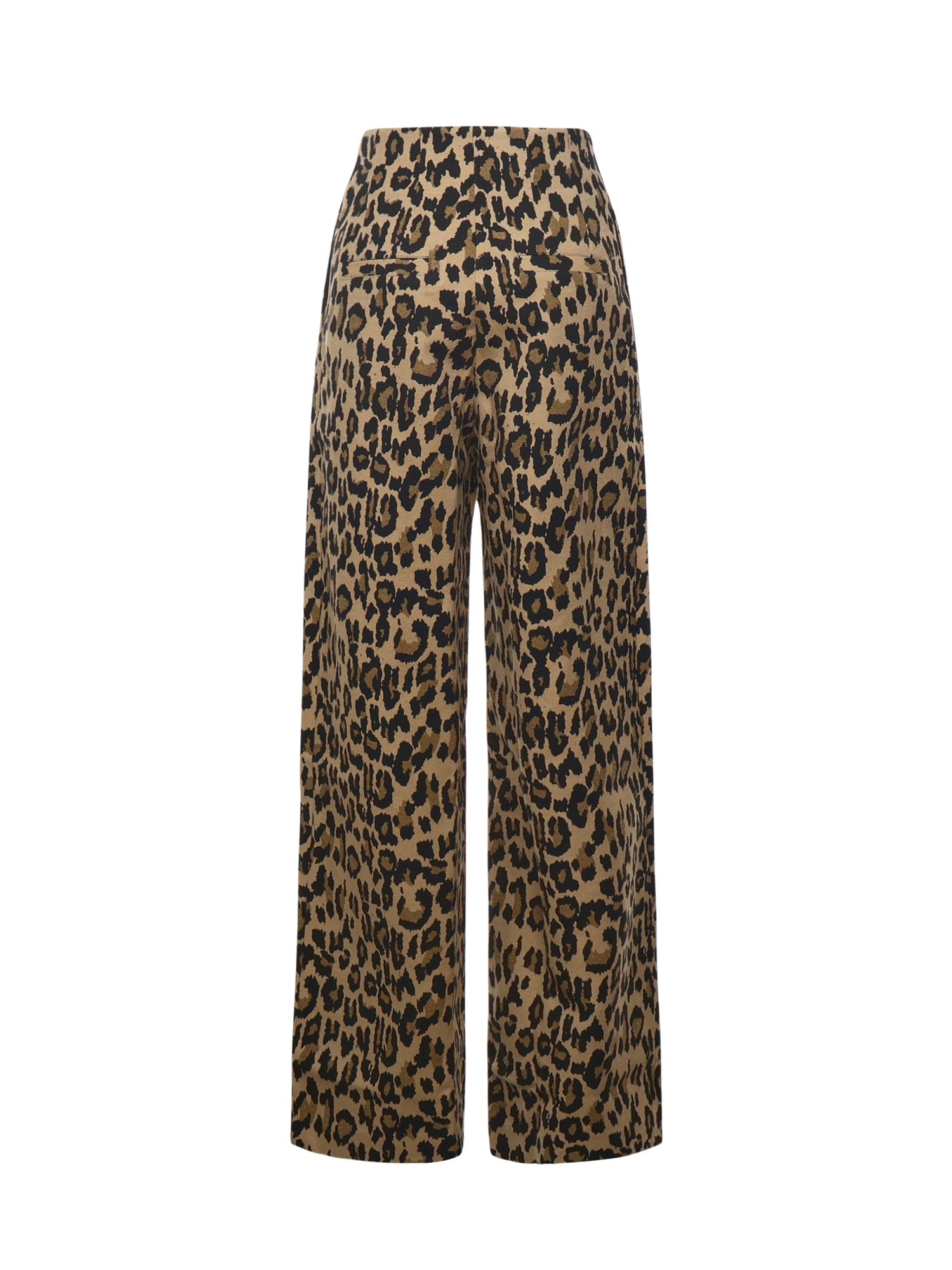 Jeans in jacquard con stampa leopardata 114701 795 ROTATE 