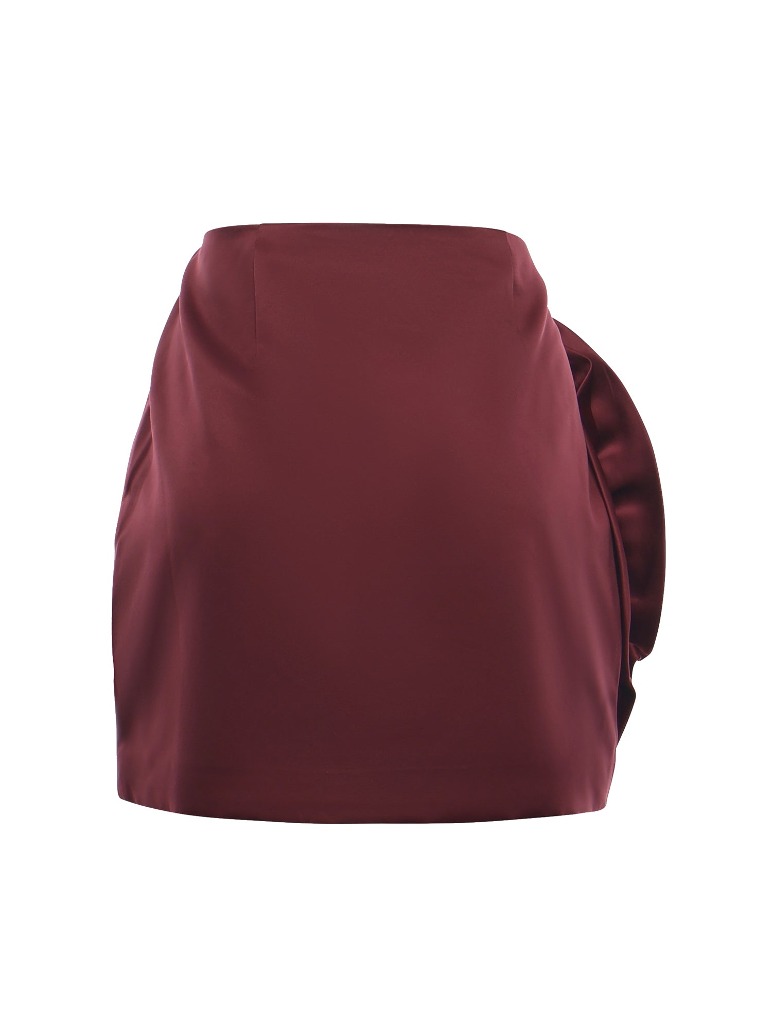 Minigonna in raso con fiore 114820 2734 ROTATE 