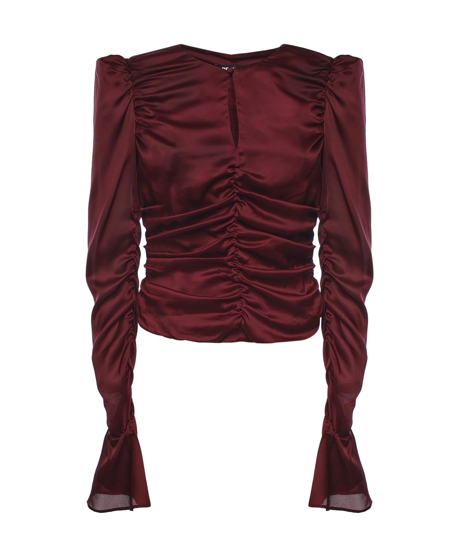 Top in chiffon arricciato 114981 2734 ROTATE 