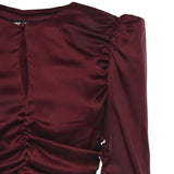 Top in chiffon arricciato 114981 2734 ROTATE 