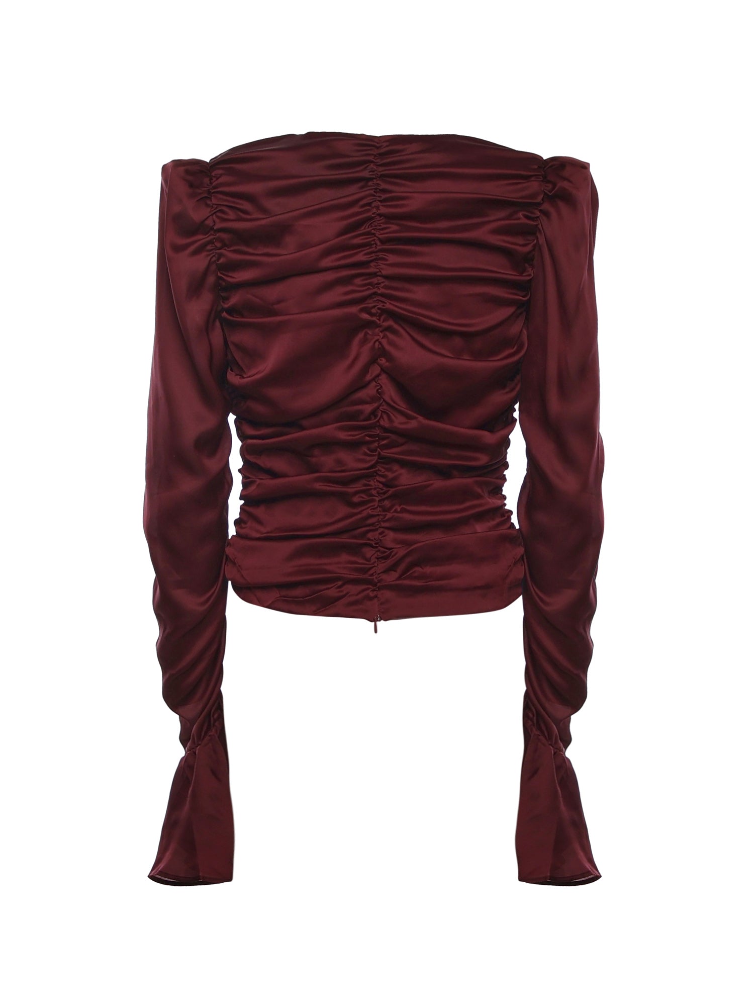 Top in chiffon arricciato 114981 2734 ROTATE 