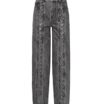 Jeans a gamba dritta con lacci 115069 100 ROTATE 