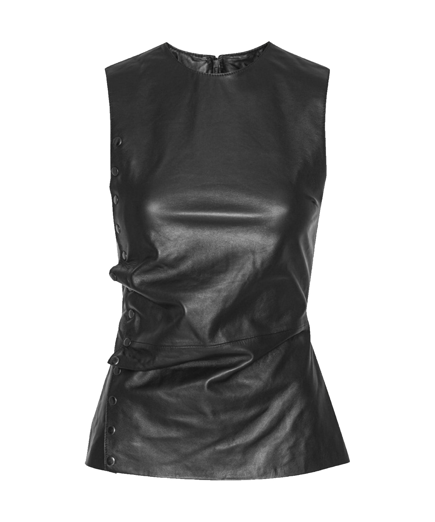 Top in pelle con bottoni 115135 100 ROTATE 