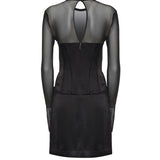 Mini abito corsetto in raso 115252 100 ROTATE 