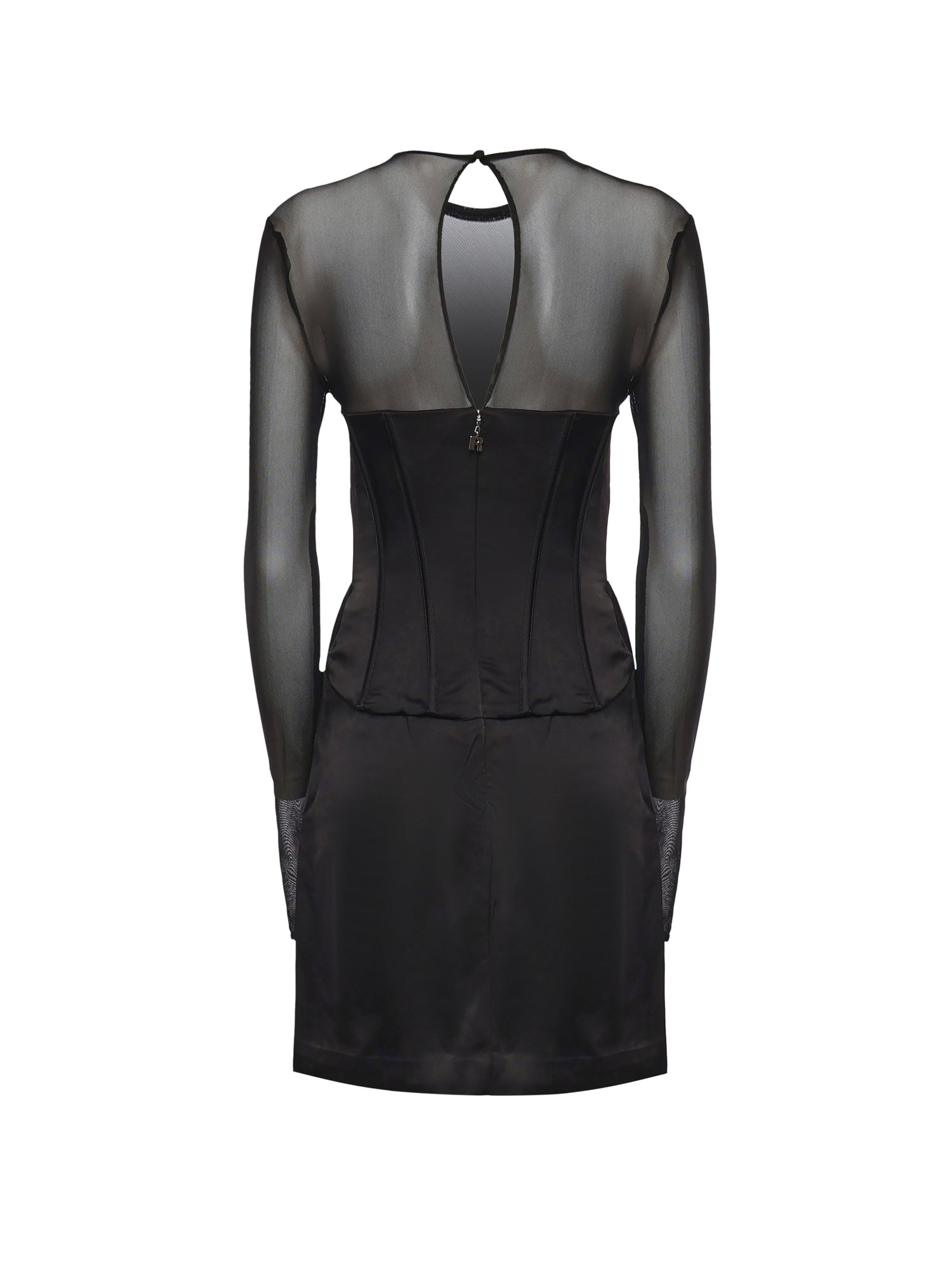 Mini abito corsetto in raso 115252 100 ROTATE 