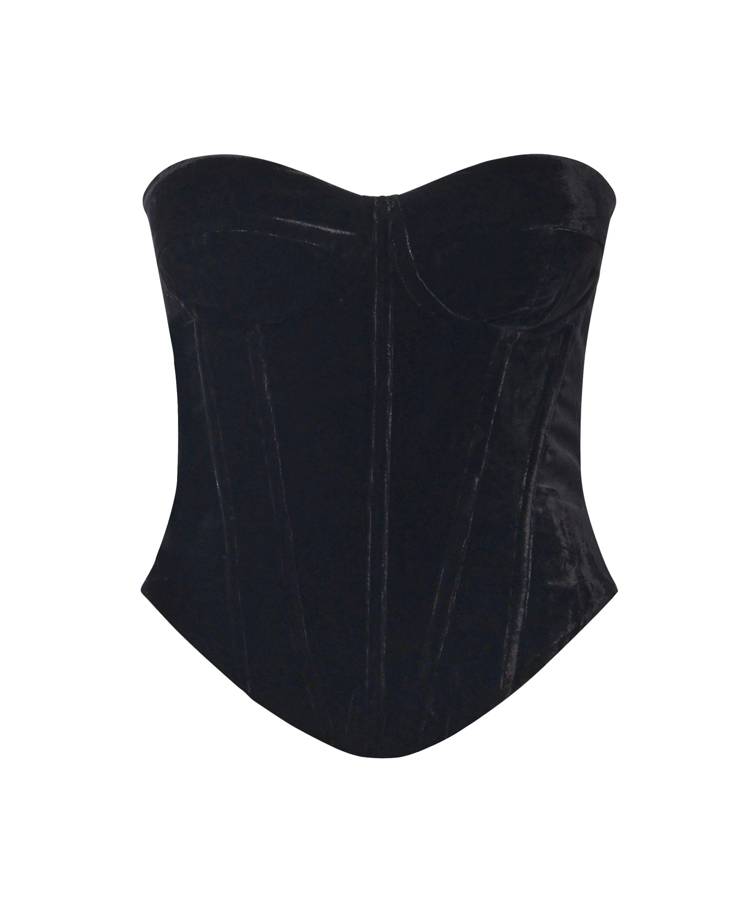 Top bustier in velluto 115256 100 ROTATE 