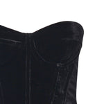 Top bustier in velluto 115256 100 ROTATE 