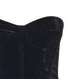 Top bustier in velluto 115256 100 ROTATE 