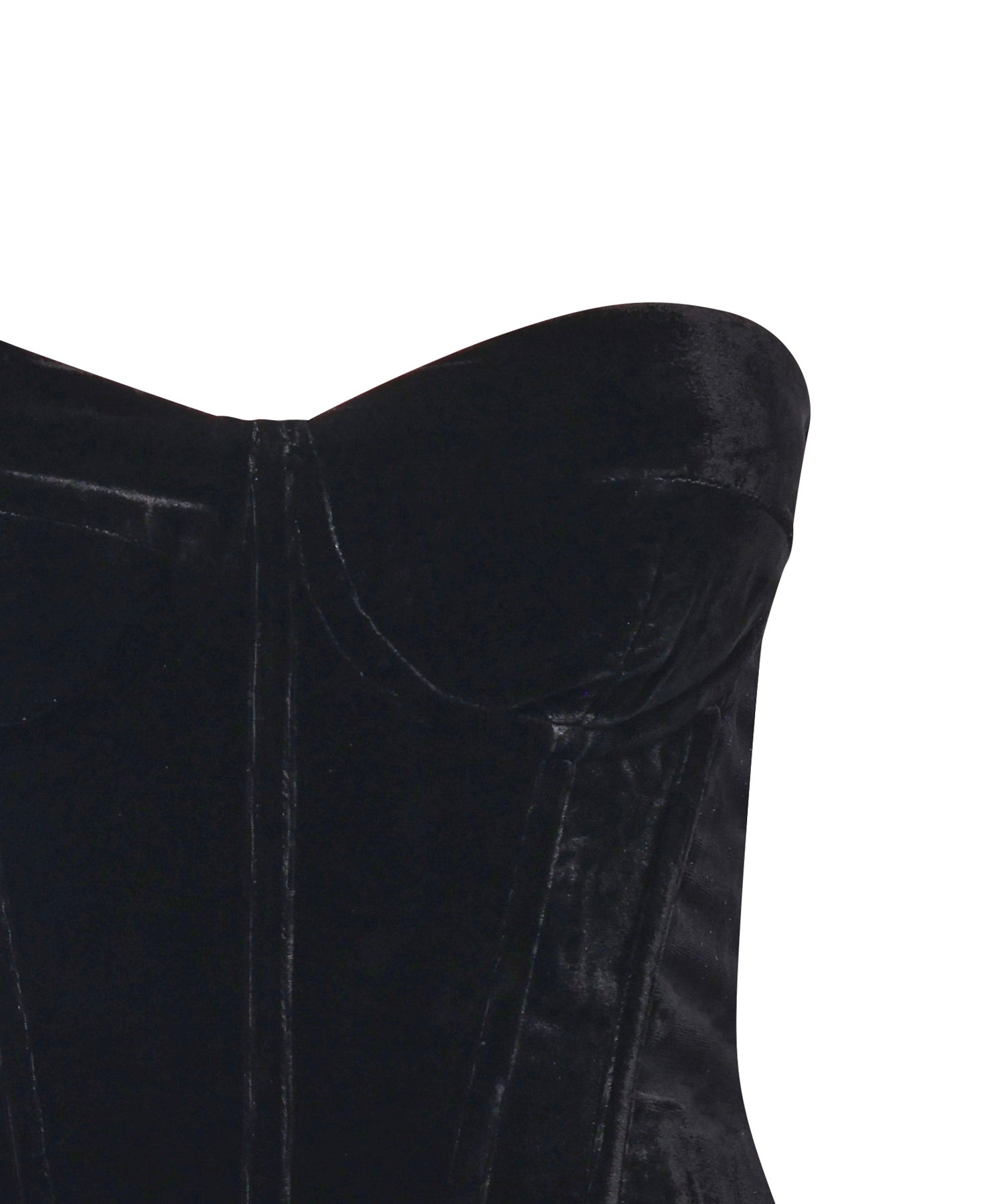 Top bustier in velluto 115256 100 ROTATE 