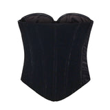 Top bustier in velluto 115256 100 ROTATE 