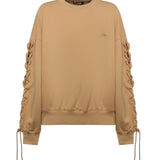 Maglia con lacci in cotone 115468 654 ROTATE 