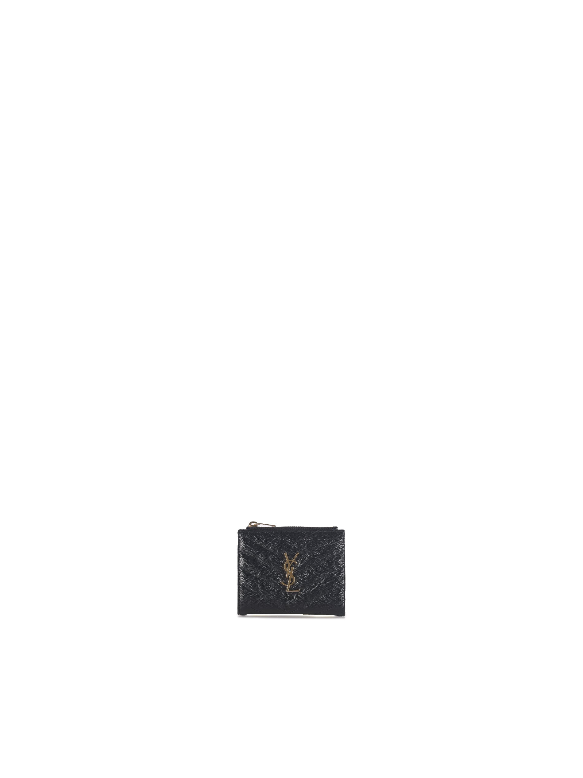 Portafogli bi-fold cassandre matelassè 575879 BOW011000 SAINT LAURENT 