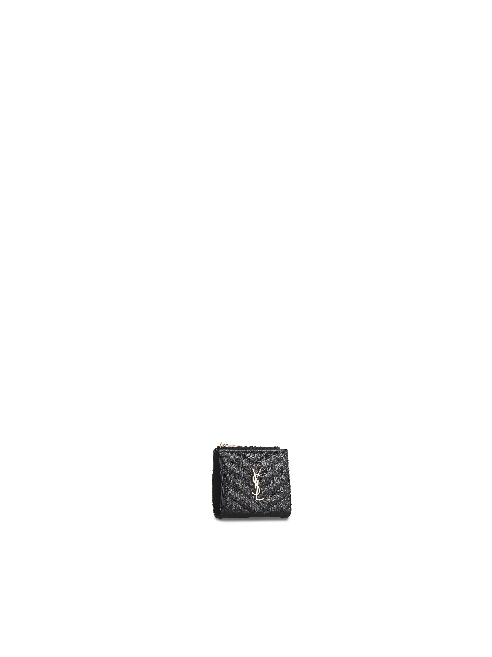 Portafogli bi-fold cassandre matelassè 575879 BOW011000 SAINT LAURENT 