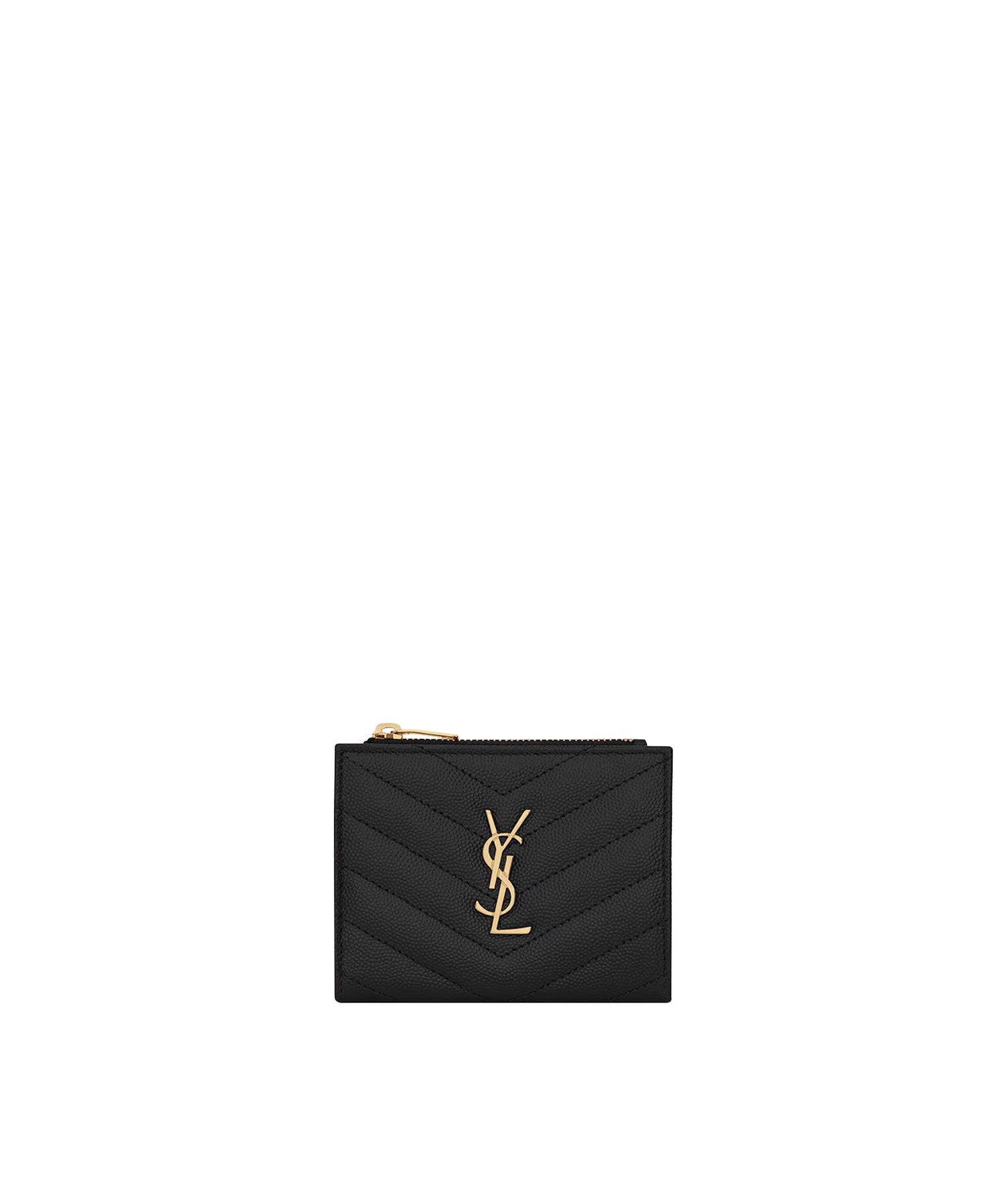 Portafogli bi-fold cassandre matelassè 575879 BOW011000 SAINT LAURENT 