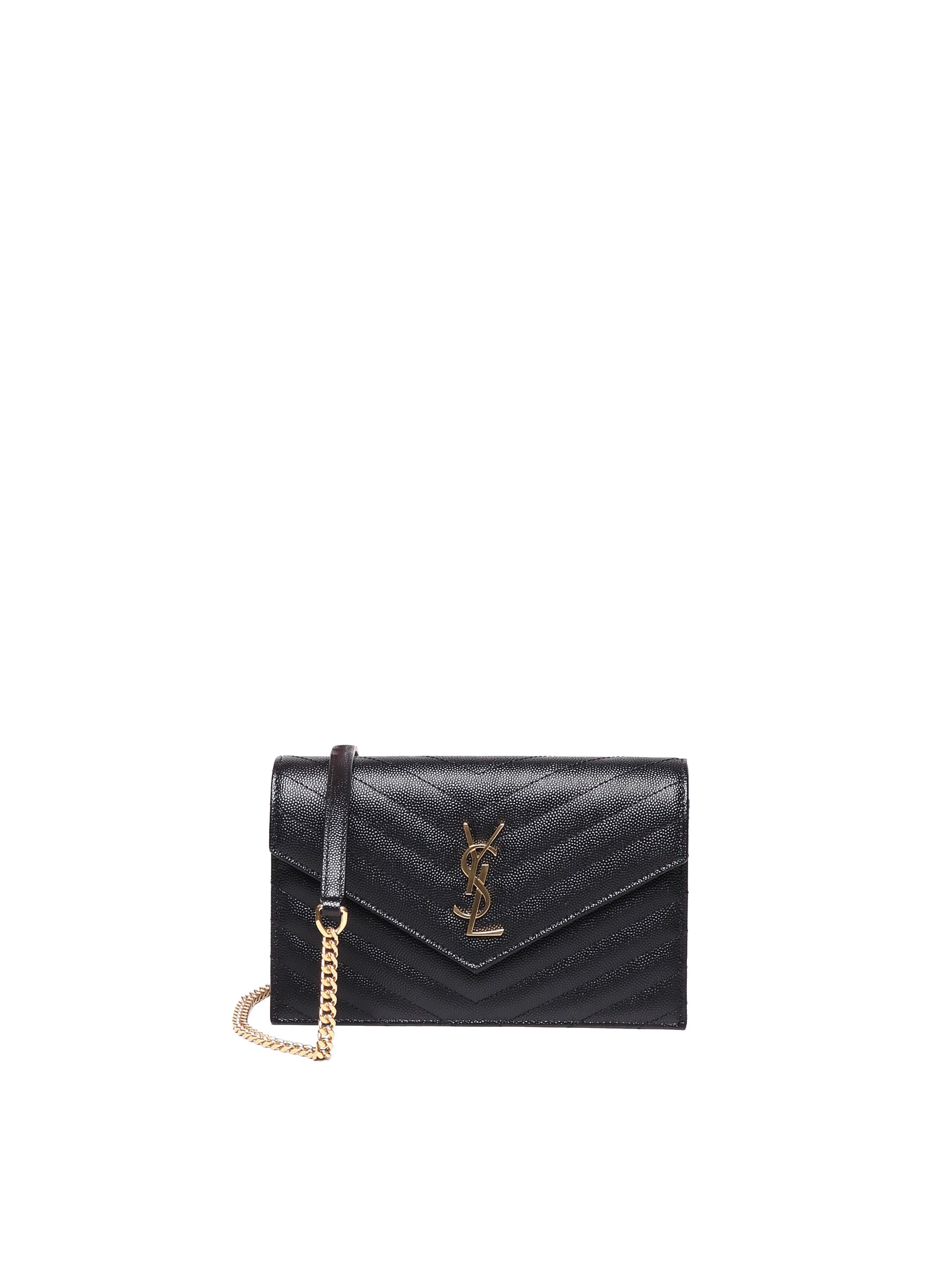 Pochette envelope con catena cassandre 742920 BOW011000 SAINT LAURENT 