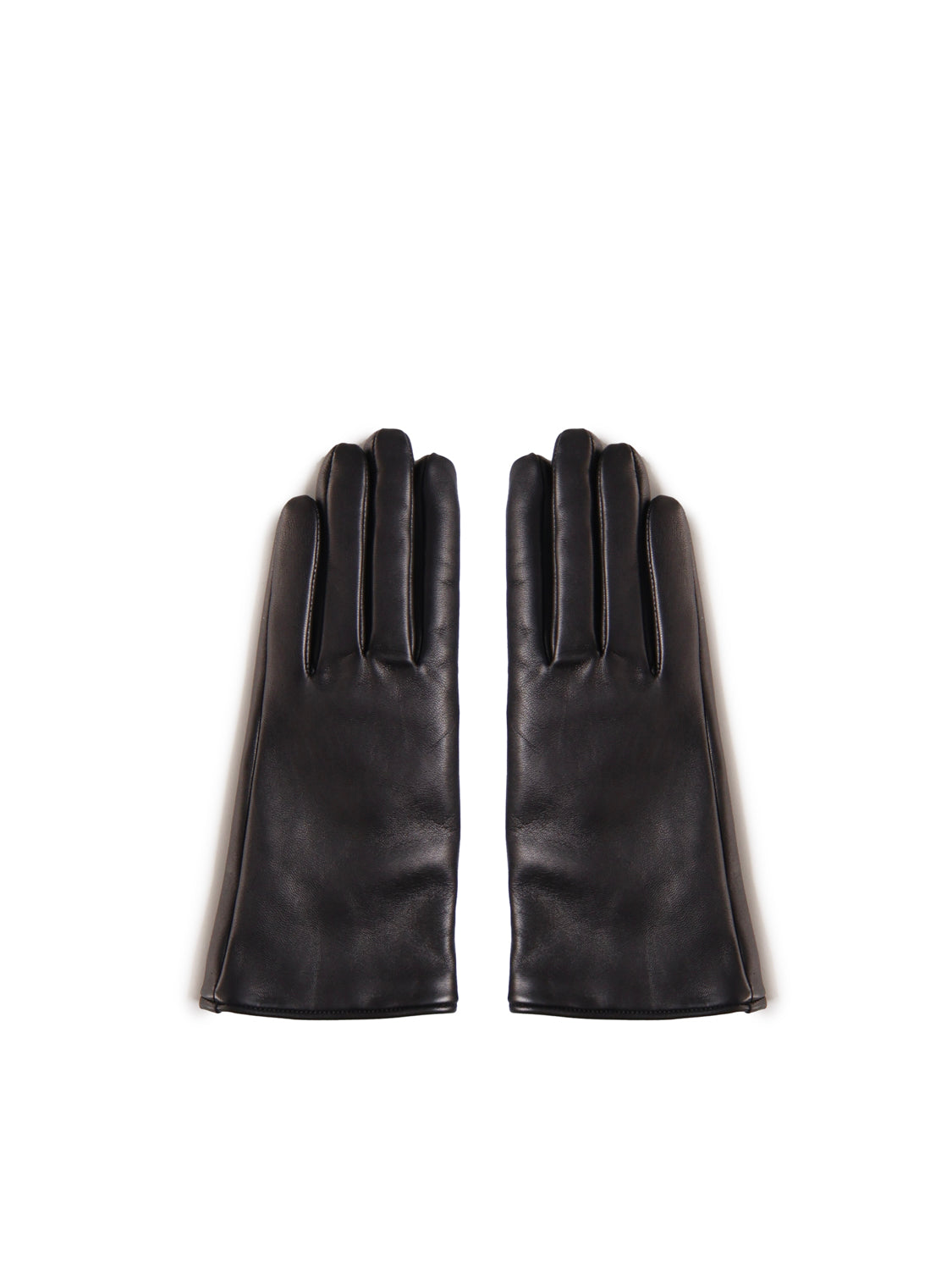 Guanti corti Cassandre in pelle di agnello e cashmere 7603413 YO6801080 SAINT LAURENT 