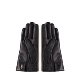 Guanti corti Cassandre in pelle di agnello e cashmere 7603413 YO6801080 SAINT LAURENT 