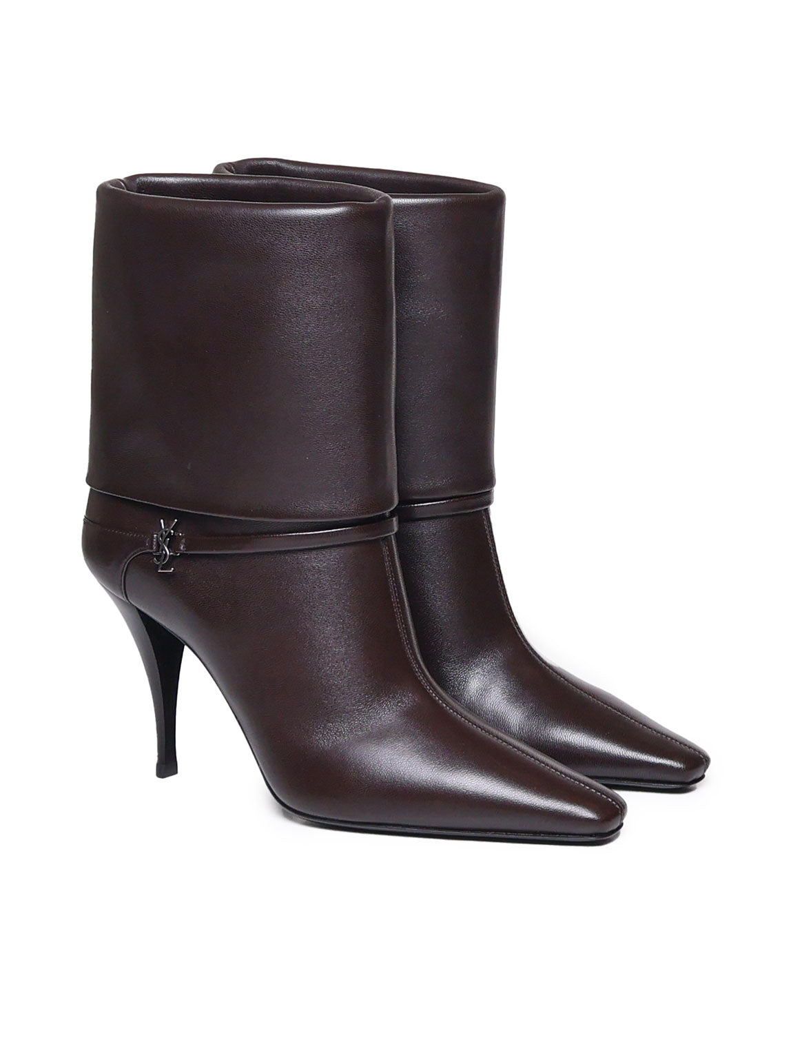 Stivaletti niki in pelle liscia 801393 AADV22245 SAINT LAURENT 