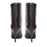 Stivaletti niki in pelle liscia 801393 AADV22245 SAINT LAURENT 