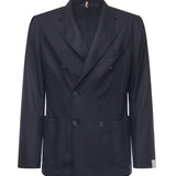 Blazer doppiopetto in misto cashmere<BR/> E4070B 79B SANTANIELLO 