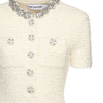 Mini abito in maglia bouclé<BR/> AW25028S C SELF-PORTRAIT 