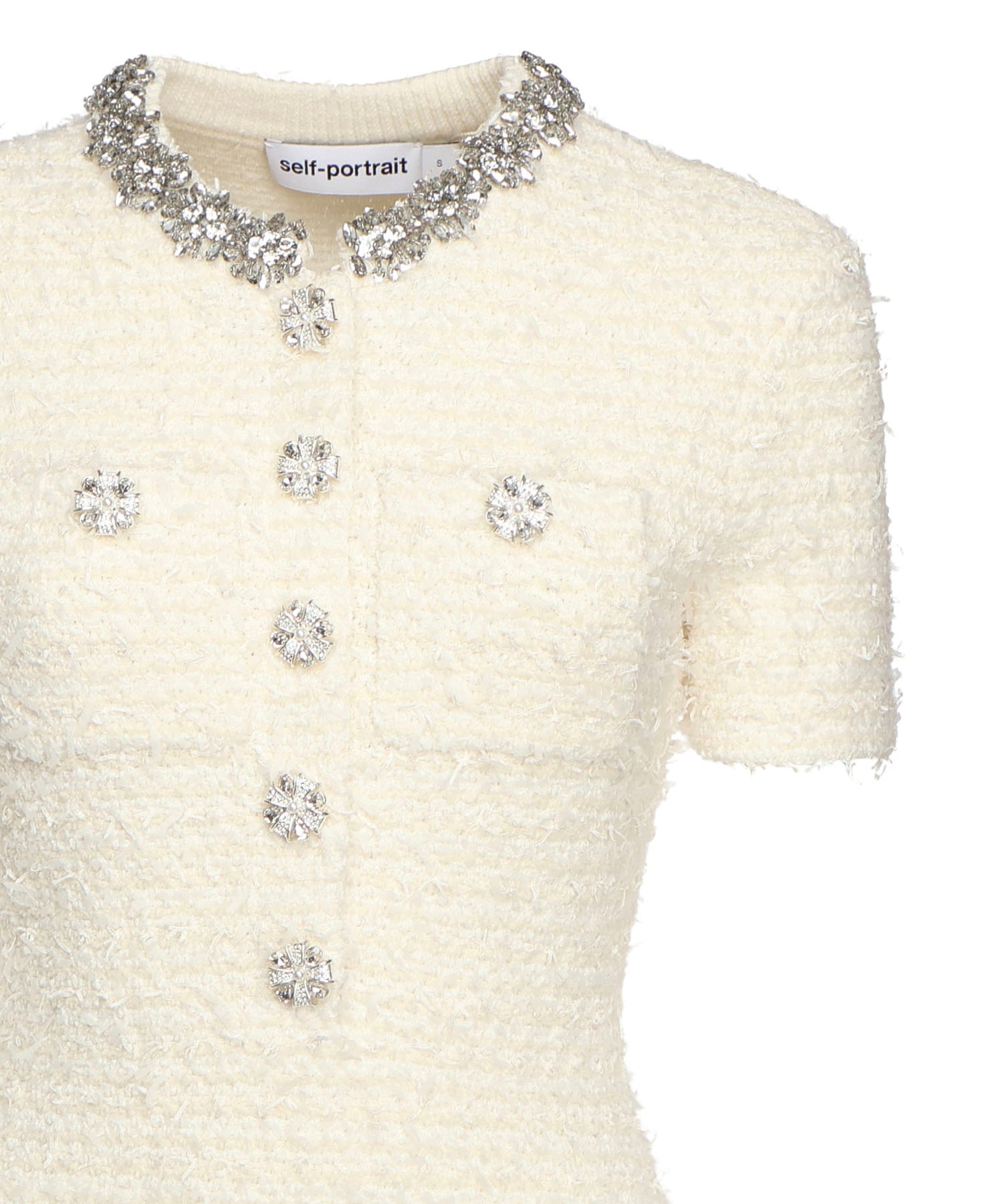 Mini abito in maglia bouclé<BR/> AW25028S C SELF-PORTRAIT 