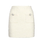 Minigonna in maglia bouclé<BR/> AW25028SK C SELF-PORTRAIT 