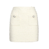 Minigonna in maglia bouclé<BR/> AW25028SK C SELF-PORTRAIT 