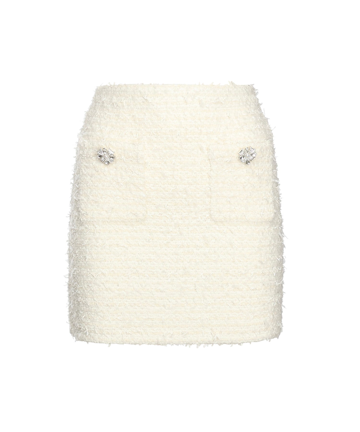 Minigonna in maglia bouclé<BR/> AW25028SK C SELF-PORTRAIT 