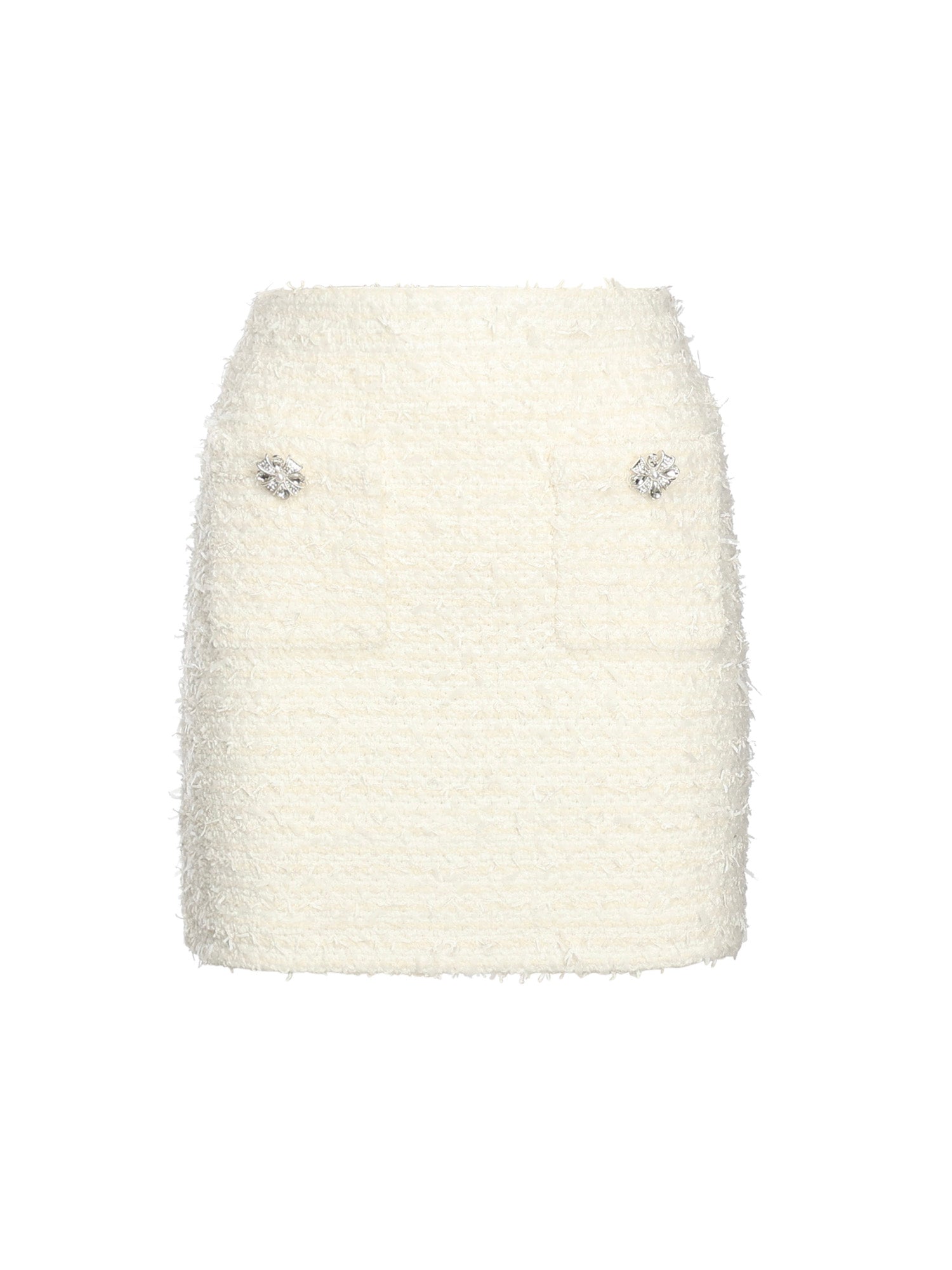 Minigonna in maglia bouclé<BR/> AW25028SK C SELF-PORTRAIT 