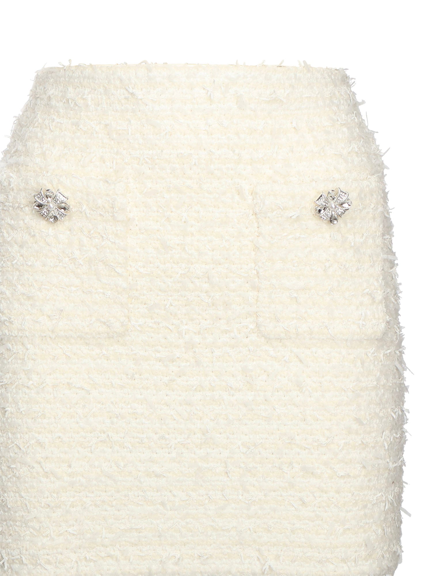 Minigonna in maglia bouclé<BR/> AW25028SK C SELF-PORTRAIT 