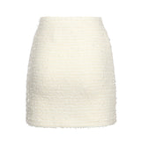 Minigonna in maglia bouclé<BR/> AW25028SK C SELF-PORTRAIT 