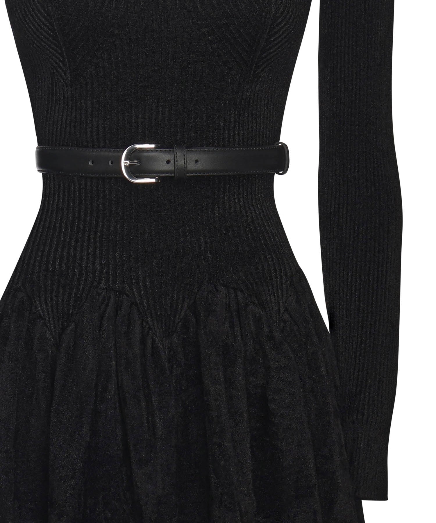 Abito in maglia di ciniglia AW25029S B SELF-PORTRAIT 