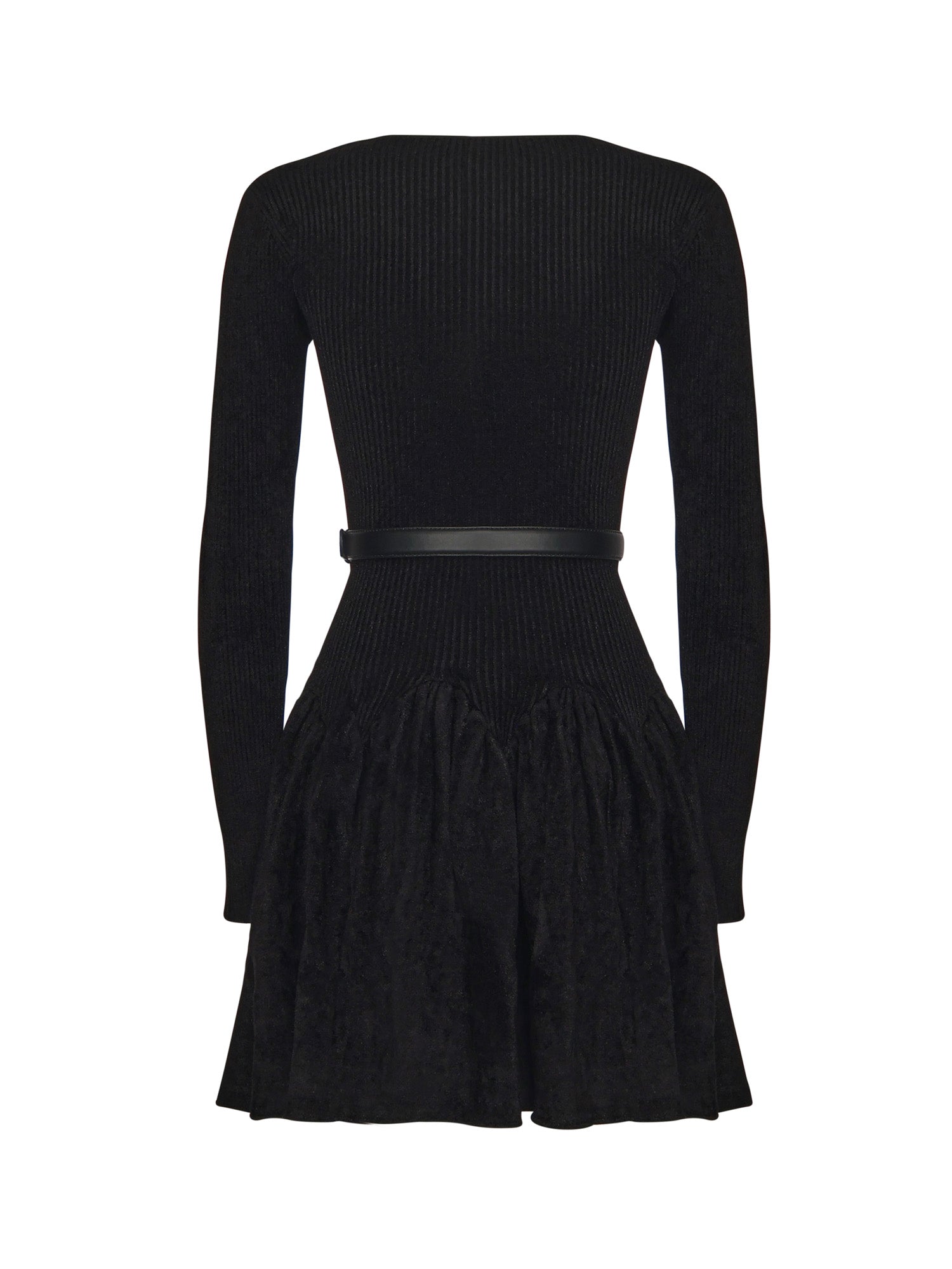 Abito in maglia di ciniglia AW25029S B SELF-PORTRAIT 