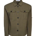 Camicia in gabardine di cotone AW25077T GR SELF-PORTRAIT 
