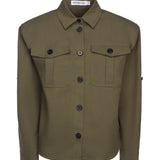 Camicia in gabardine di cotone AW25077T GR SELF-PORTRAIT 