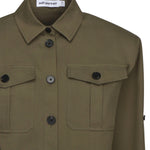 Camicia in gabardine di cotone AW25077T GR SELF-PORTRAIT 