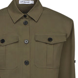 Camicia in gabardine di cotone AW25077T GR SELF-PORTRAIT 