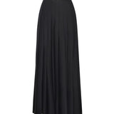 Gonna lunga plissettata in twill AW25107XSK B SELF-PORTRAIT 