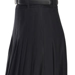 Gonna lunga plissettata in twill AW25107XSK B SELF-PORTRAIT 