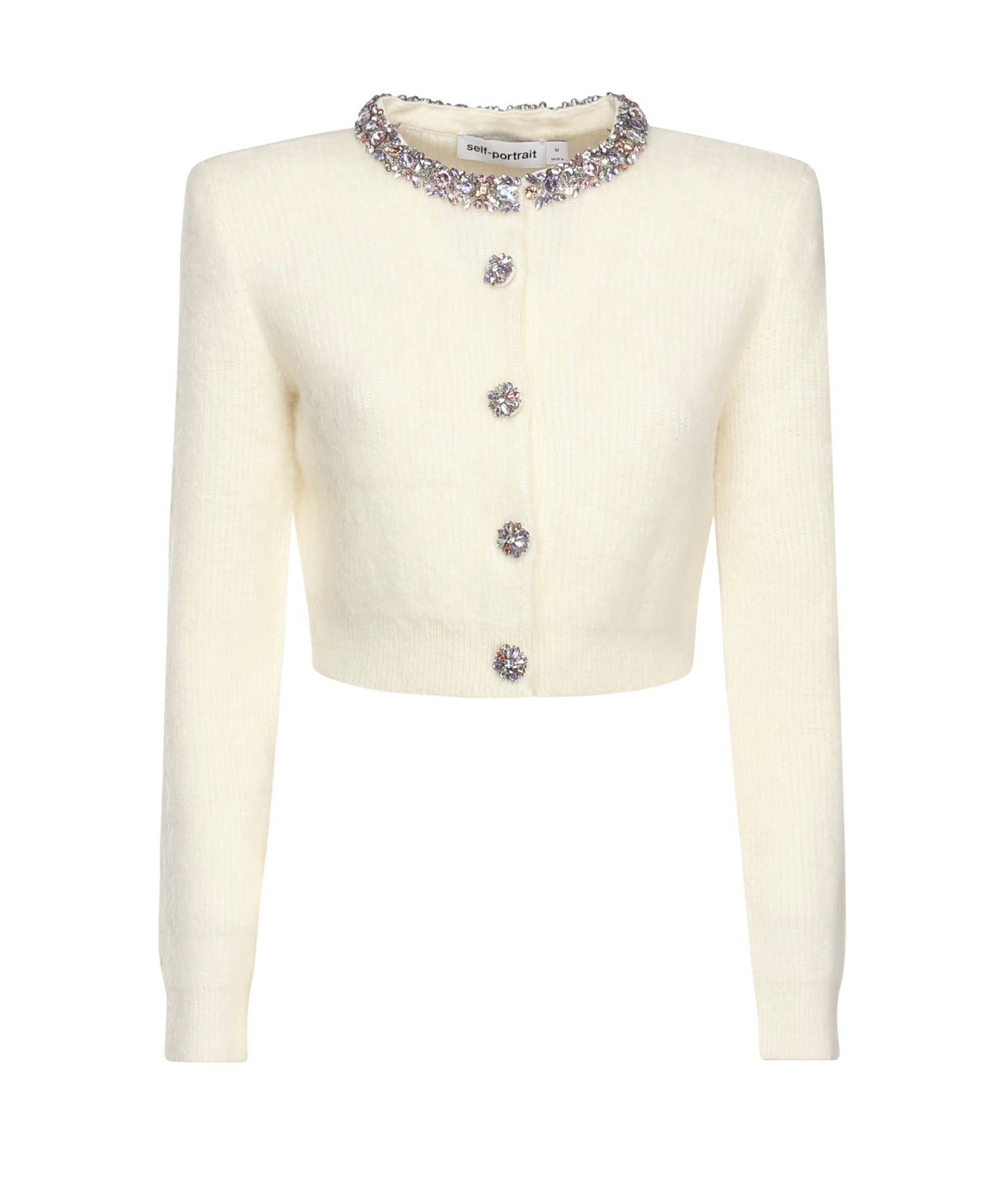 Cardigan con strass AW25135C C SELF-PORTRAIT 