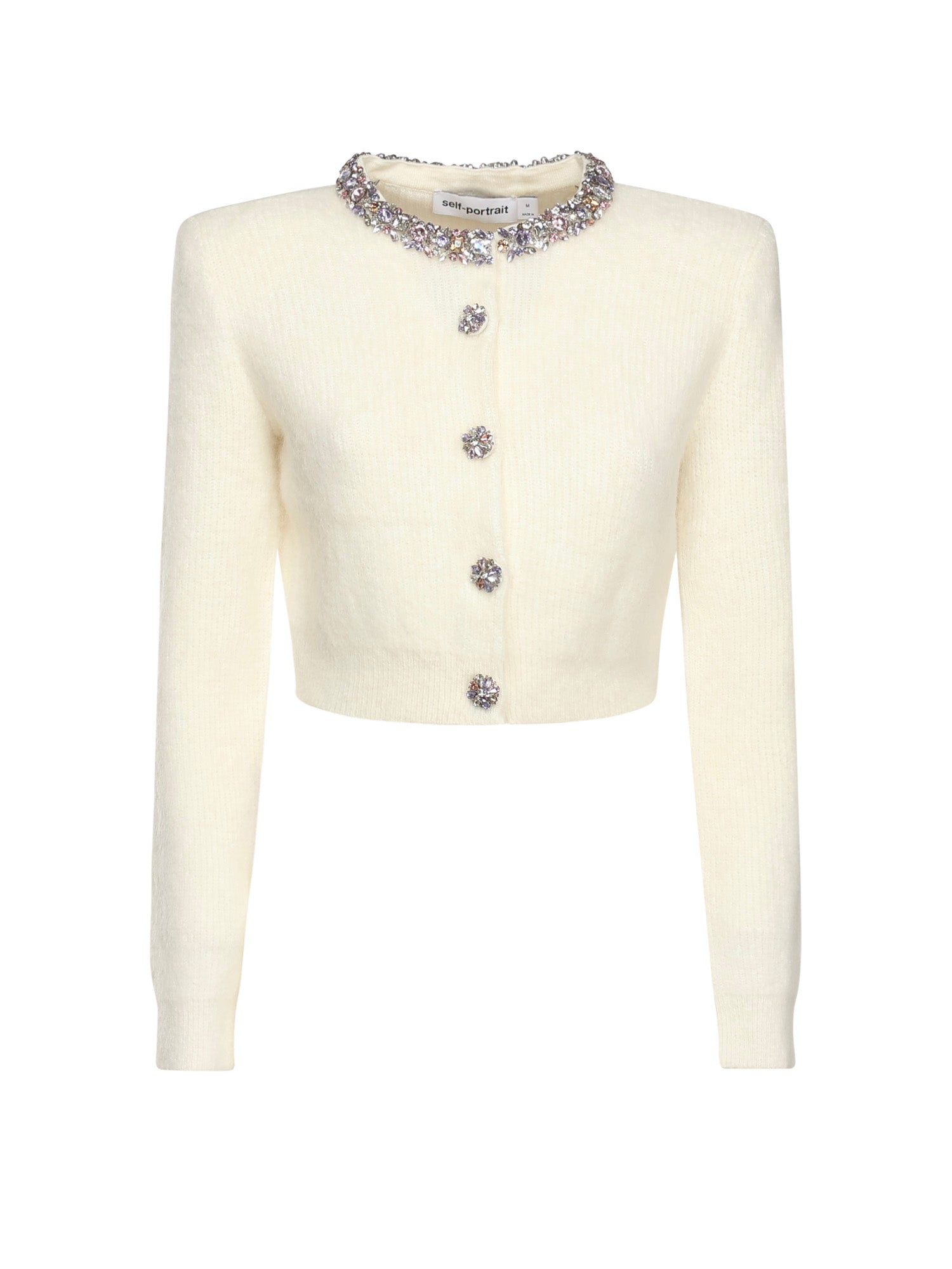 Cardigan con strass AW25135C C SELF-PORTRAIT 