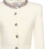 Cardigan con strass AW25135C C SELF-PORTRAIT 