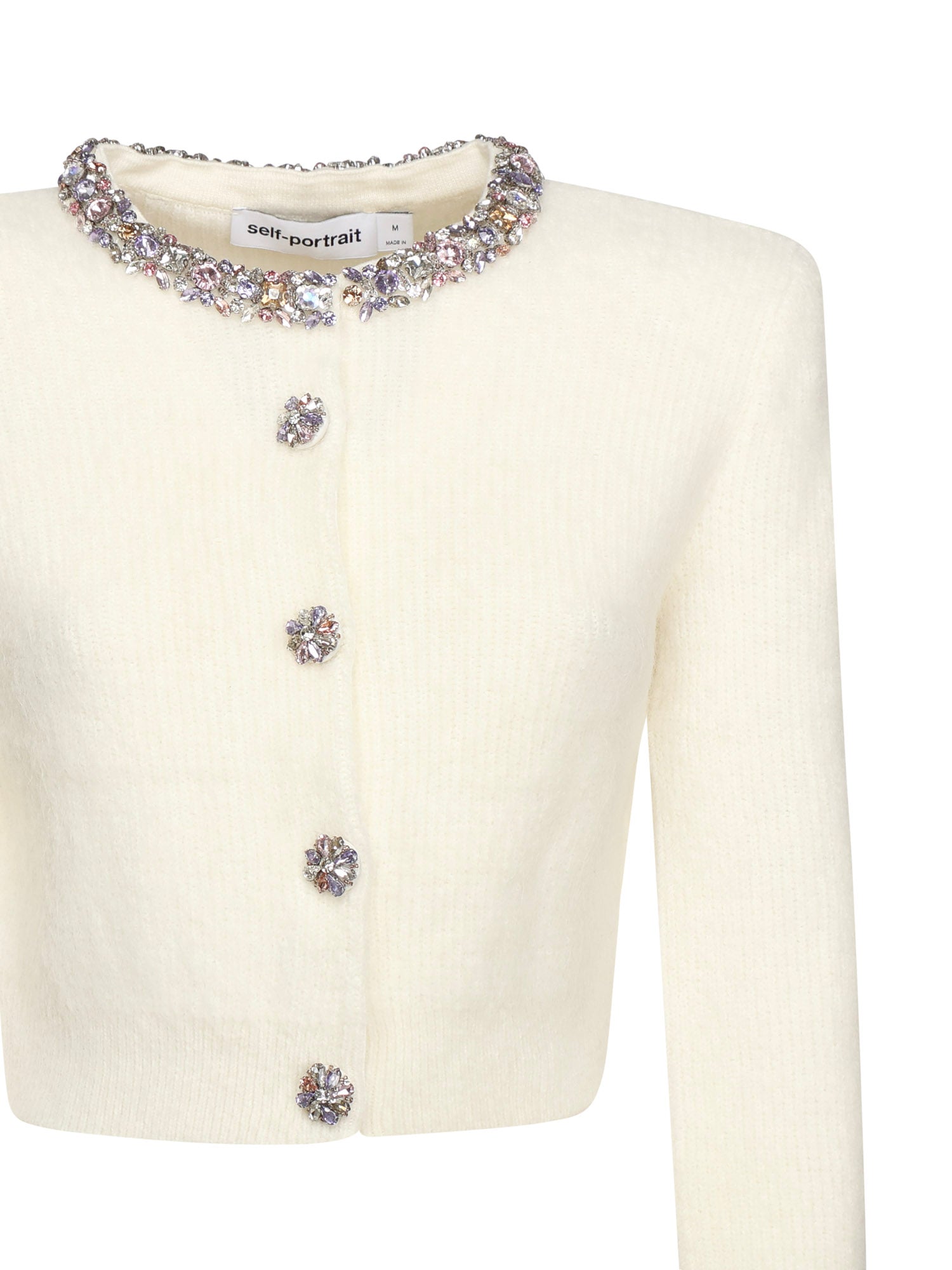 Cardigan con strass AW25135C C SELF-PORTRAIT 