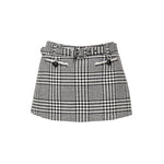 Skort in pied-de-poule<BR/> PF25111SK BW SELF-PORTRAIT 
